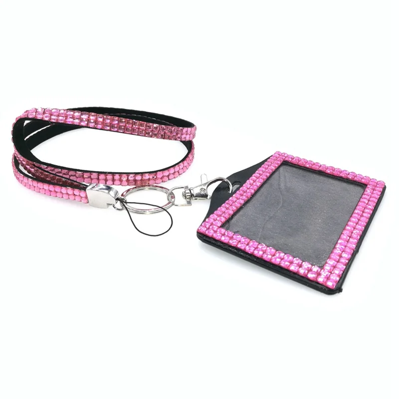 34 Color Resin Rhinestone Work Card ID Case Holder Lanyard Sling Outdoor sports sunglasses glasses hanging on the rope