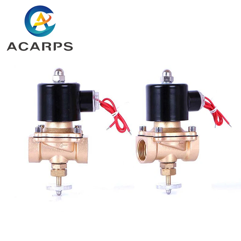 

1/2" 3/4” Brass Solenoid Valve Normally Closed lpg Natural Gas Emergency Shut Off Solenoid Valve