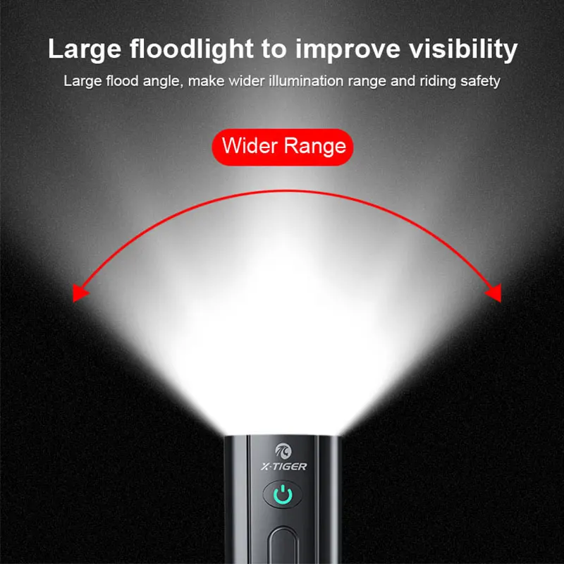 X-TIGER Bike Light USB Rechargeable LED Flashlight Rainproof Front Lamp Headlight 1500 LM As Power Bank Bicycle Light Tail Light