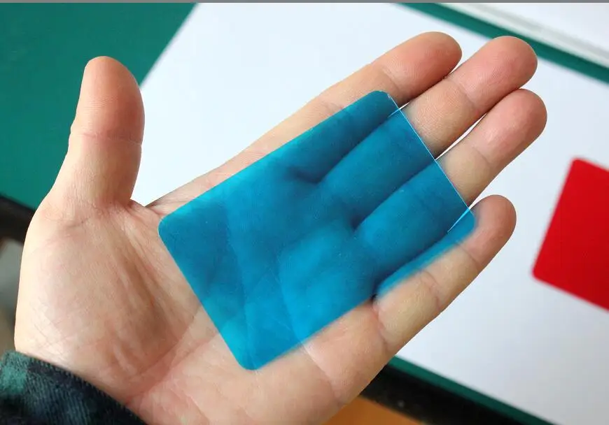 40 Pieces Transparency PVC Acetate Sheets Thickness 200micron Clear Color Business Cards