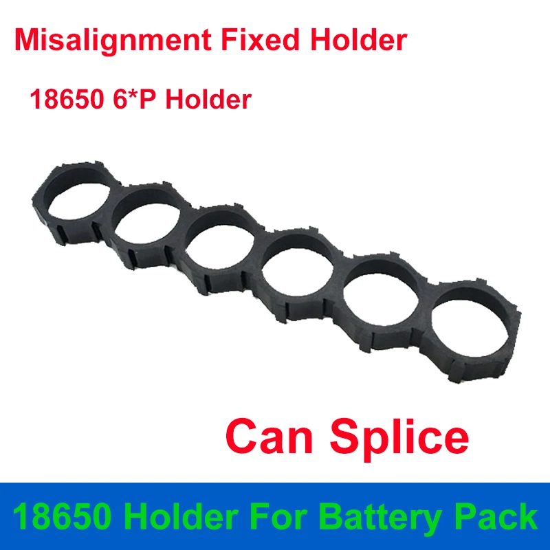 18650 titular desalinhamento suporte fixo desalinhado pode ser emendado suporte para diy 18500 18450 célula lifepo4 bateria de lítio