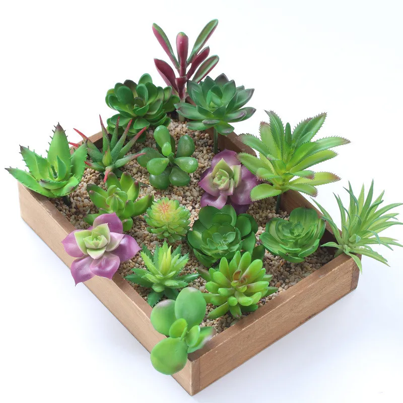 2021 Artificial Succulents Plants Home Decor Mini Bonsai Garden Bedroom Wedding Decoration plantas artificiales para decoracion