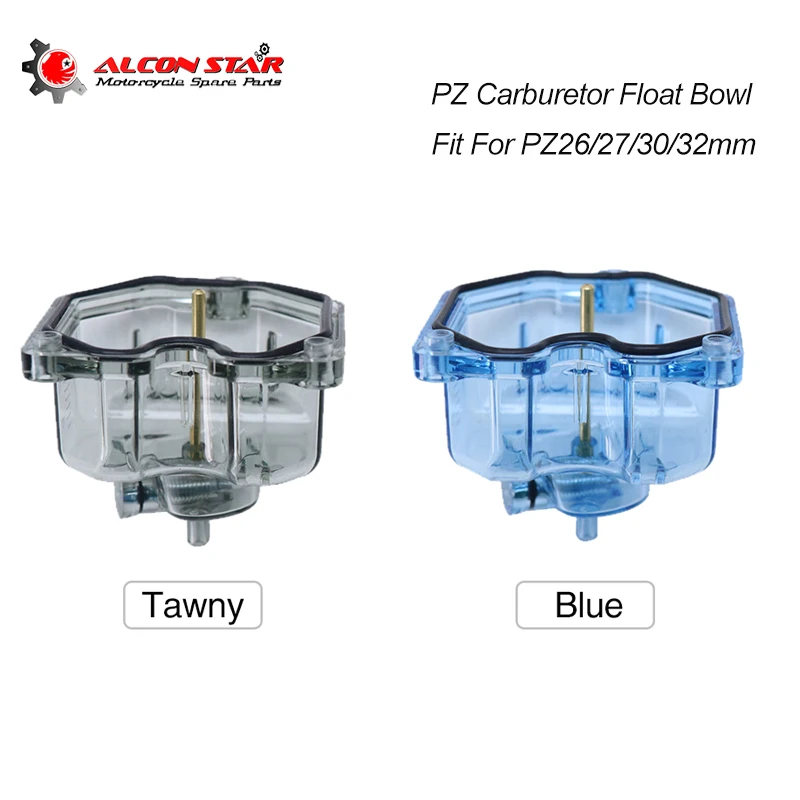 Alconstar-PZ Carburetor Transparent Carburettor Bottom Float Bowl Plastic Shell Oil Cup for PZ26/27/30/32 CG125 CG175 CG200CG250