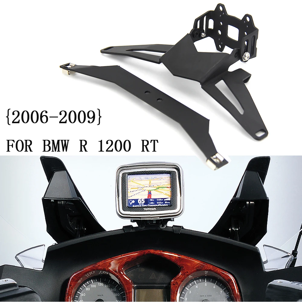 New For BMW R 1200 RT R1200RT Below 2009 2008 2007 2006 Navigation Bracket Motorcycle GPS Navigator USB Charging Phone Holder