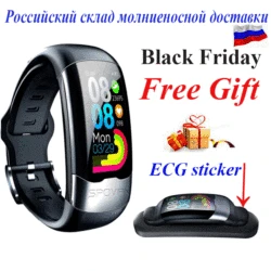 Watch ECG PPG Smart Watch Men HRV smart band blood pressure bracelet kinyo 2019 heart rate waterproof pk m3 m4 mx9 e18 smartband