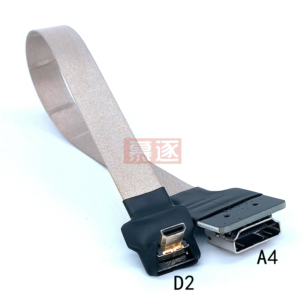 Stabilizer FPV Micro HD-kompatibel dengan Kabel HDTV Versi Kabel Micro HD Male-Male Berlapis Emas untuk Ponsel Tablet Kamera HDTV