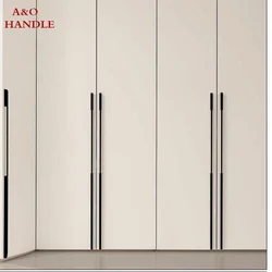 Handles Drawer Cabinet Furniture Kitchen Handles for Wardrobe Doors and Windows Black Golden 1000mm Super Long Hardware