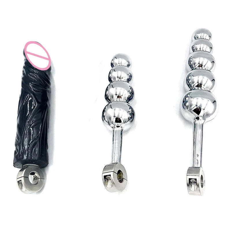 Removable Chastity Belt Accessories Anal Beads Anal Plug Silicone Dildo 4/5 Ball Sex Toys for Men Couple Women Male Masturbator