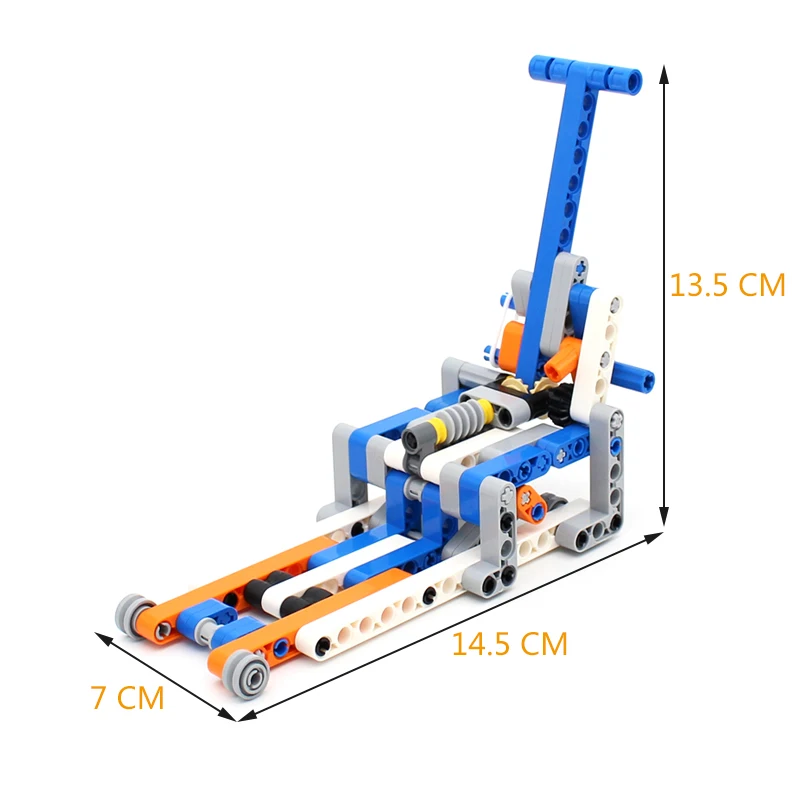 121 sztuk MOC high-tech mechanik garaż Jack Model klocków budowlanych oś przekładni Liftarm zestaw przypinek DIY narzędzie do napraw samochodowych zabawka z klocków prezent dla dzieci