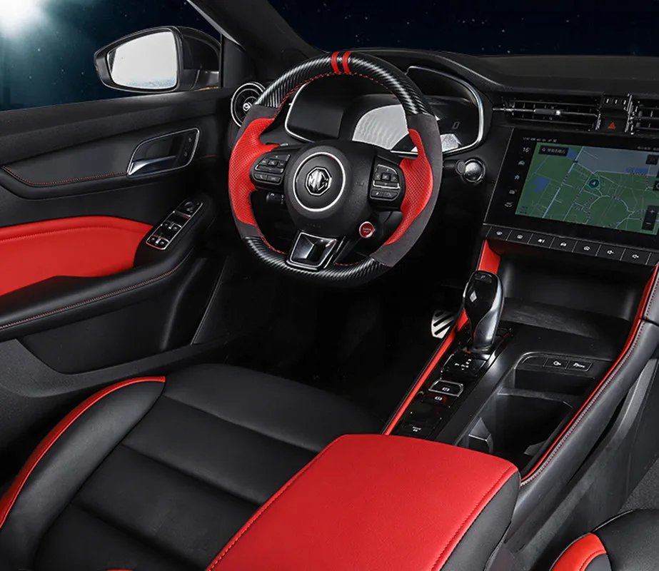 

DIY ручной работы из кожи и замши чехол рулевого колеса автомобиля для 17-20 MG6 автомобиль интерьера модификации аксессуары