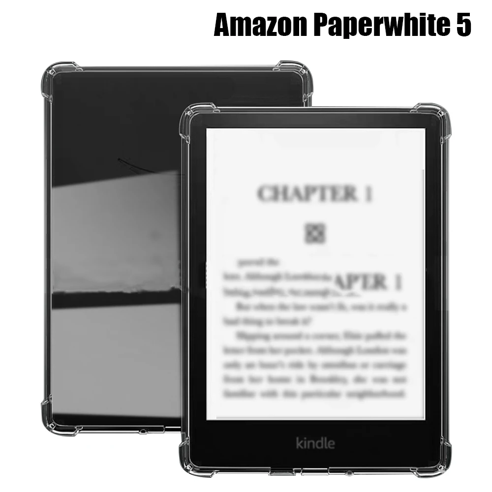 Case For Amazon Kindle Paperwhite 5 11th Generation 6.8 Soft Silicon Case Stand Back Protect Tablet Cover For Paperwhite5 6.8''