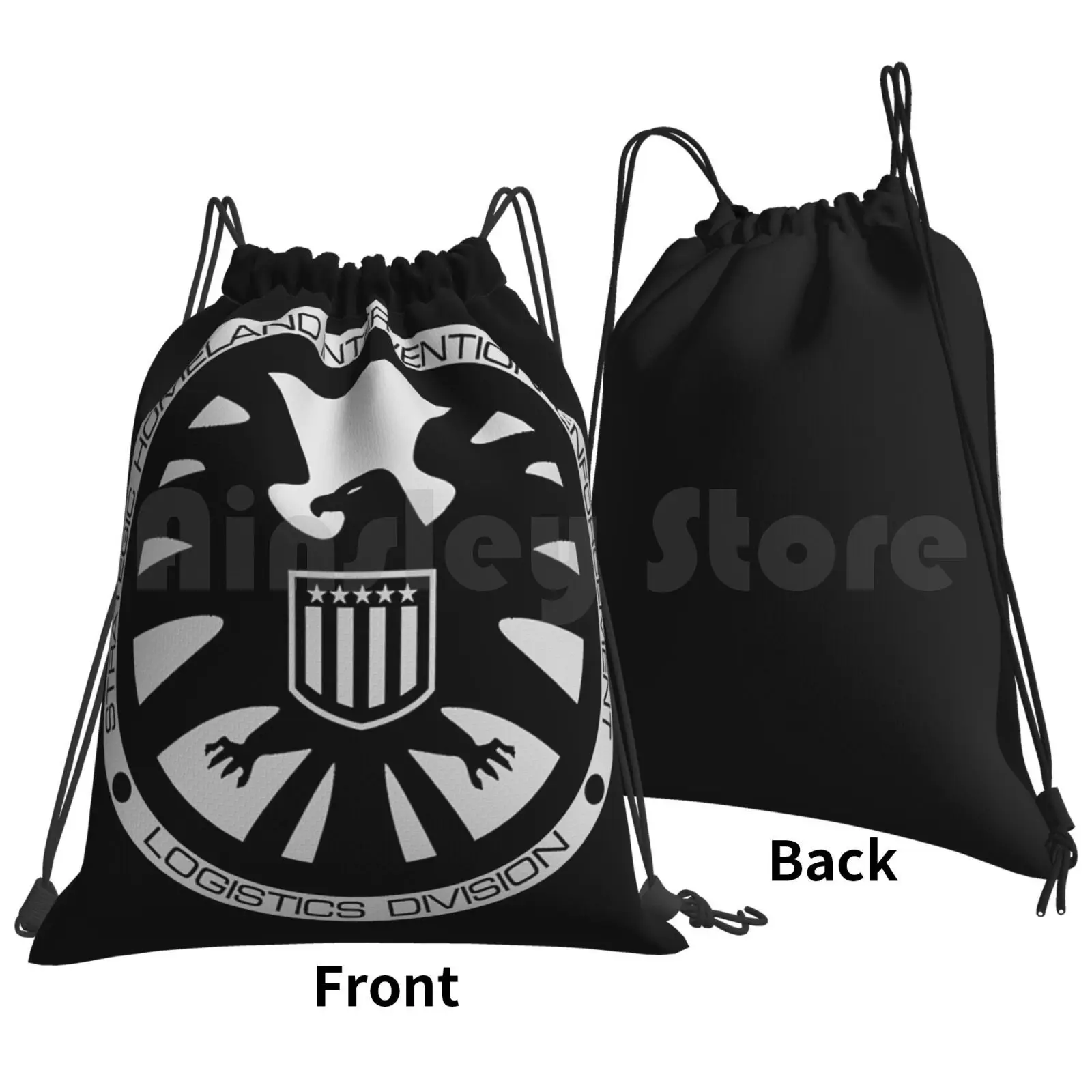 Agents Logo Backpack Drawstring Bag Riding Climbing Gym Bag Peggy Carter Howard Stark Shield Agents Of Shield Mcu Arju