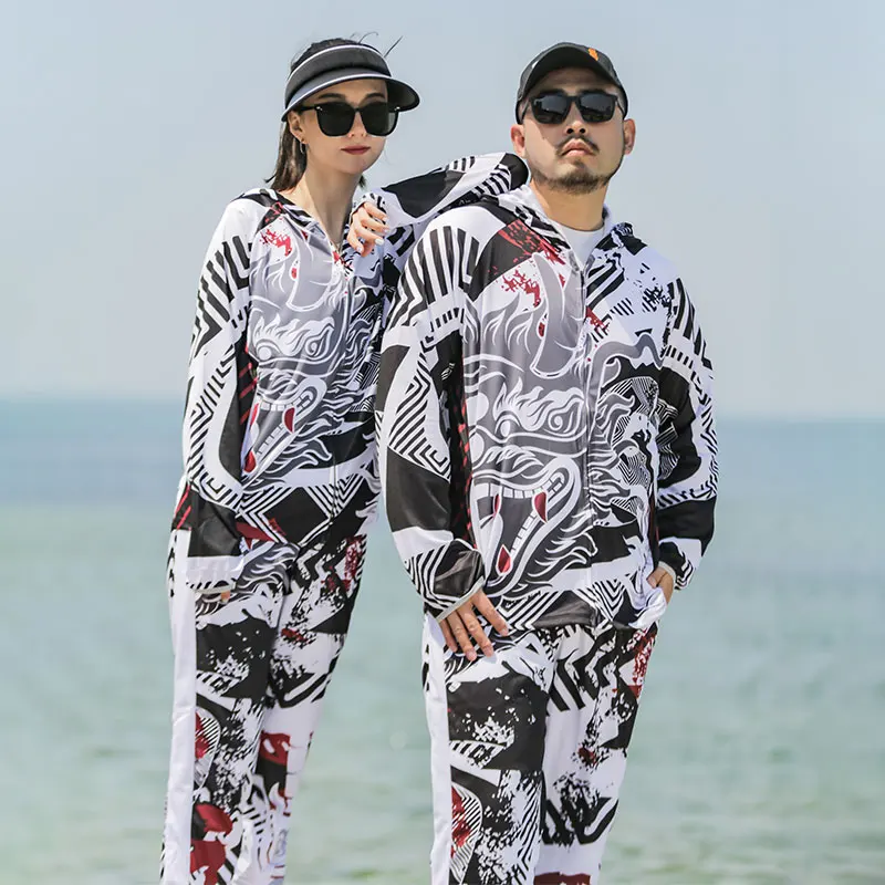 2024 DIAOLIAN Fishing Suits Unisex Anti-UV Sun Protection Breathable Moisture-wicking Quick-drying UPF50+ Fishing Shirts/Pants