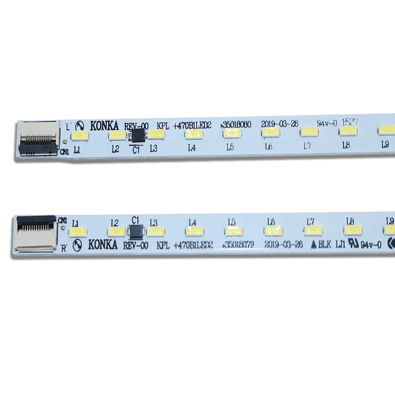 2 stks/partij 60LEDS 525MM Nieuwe Originele Voor Konka LED Strip KPL + 470B1LED2 35018034 35018075 35018076 35018077 35018080 35018081