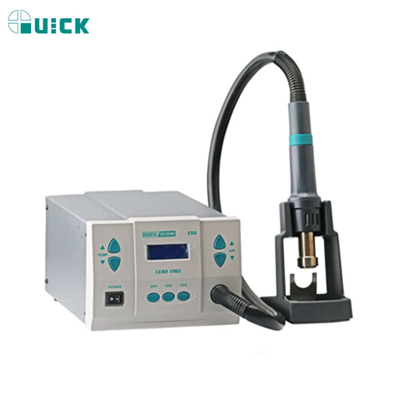 QUICK 1000W pistola termica originale 861DW stazione di saldatura ad aria calda senza piombo asciugacapelli saldatura stazione di rilavorazione ad aria calda pistola ad aria calda