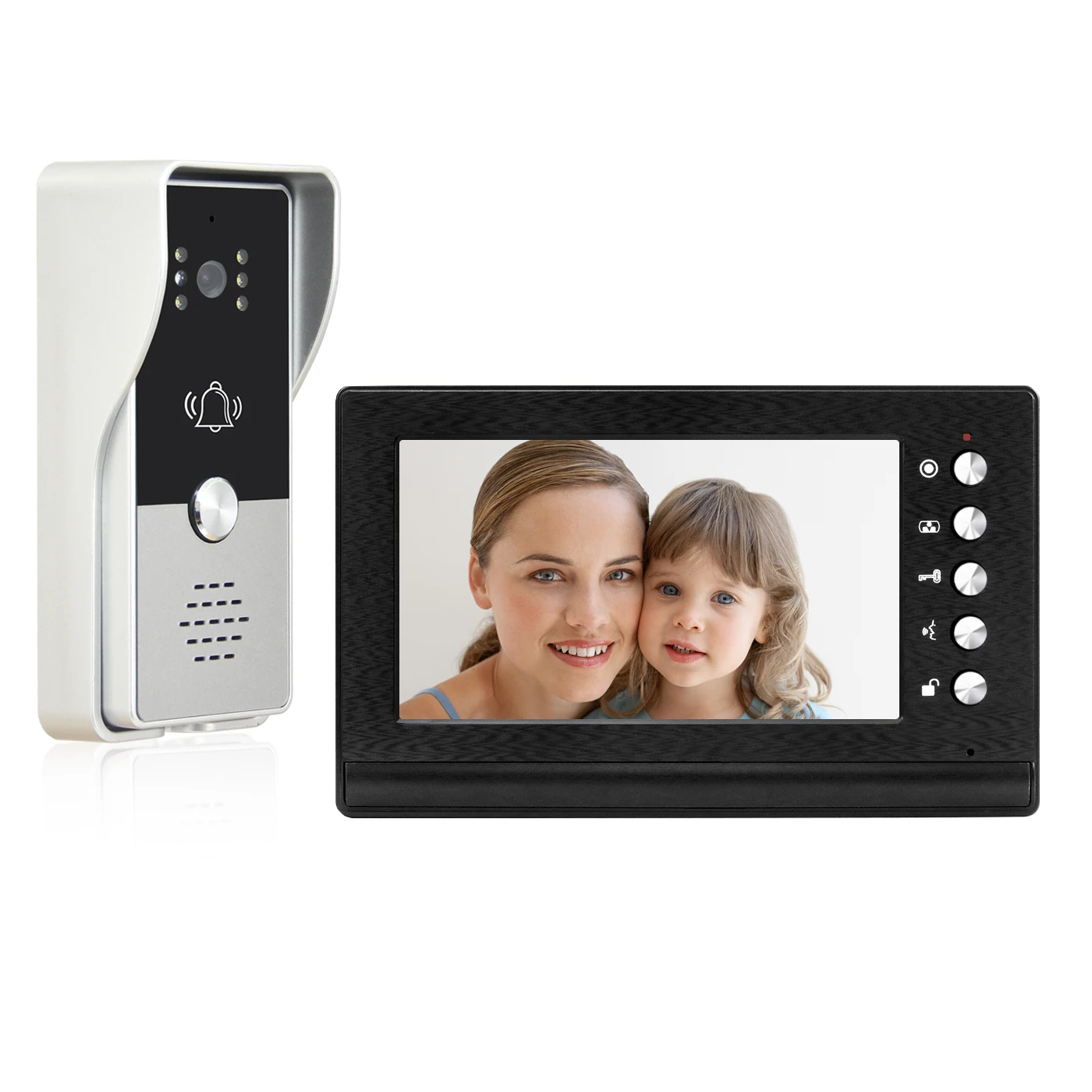 

Wired Video Intercom System Video Entry Door phone Doorbell 7 inch LCD Monitor + IR Camera Kits for Home Housers Villa Apartment