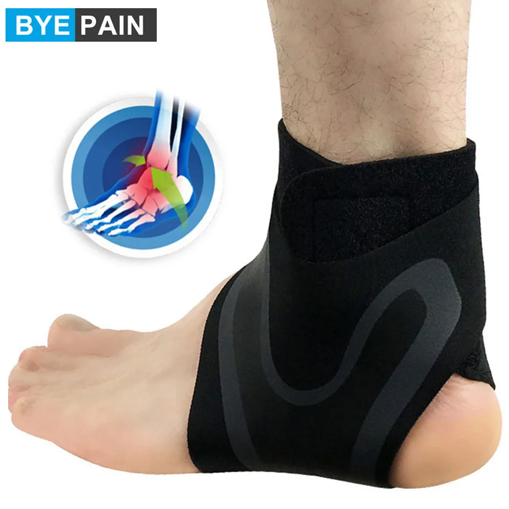 

1Pcs BYEPAIN Ankle Brace Compression Support Stabilizer, Adjustable Prevent Sprains Injuries Breathable Neoprene Ankle Protector