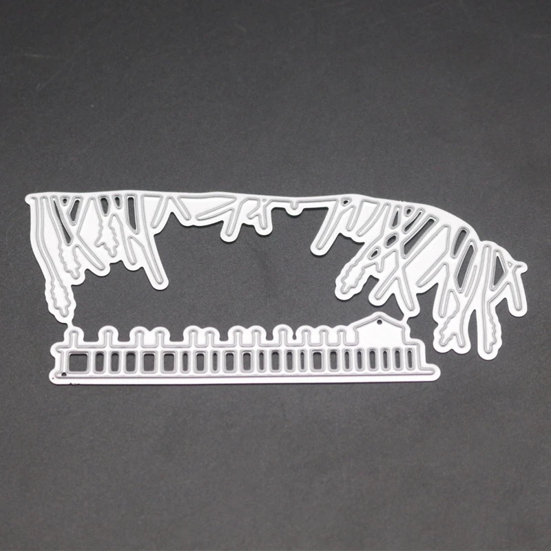 YINISE Metal Cutting Dies For Scrapbooking Stencils FENCE GRASS DIY Paper Album Cards Making Embossing Die Cuts Cutter MOLD TOOL image 3