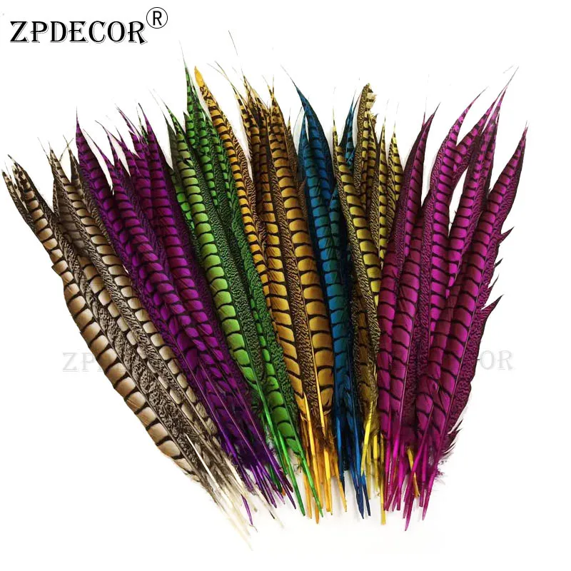 

ZPDECOR 55-60cm 22-24 Inch Lady Amherst Pheasant Feathers