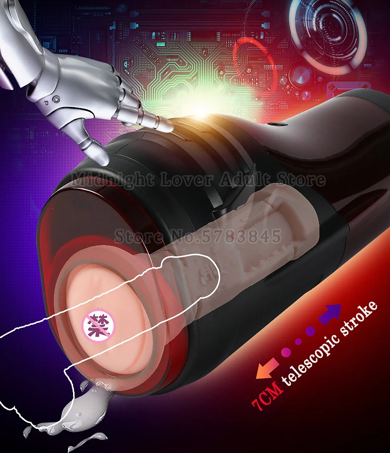 

New Fully Automatic Masturbation Cup Realistic Vagina Automatic Retractable Male Sucking Vibrator Fast Delivery Sex Toys For Men