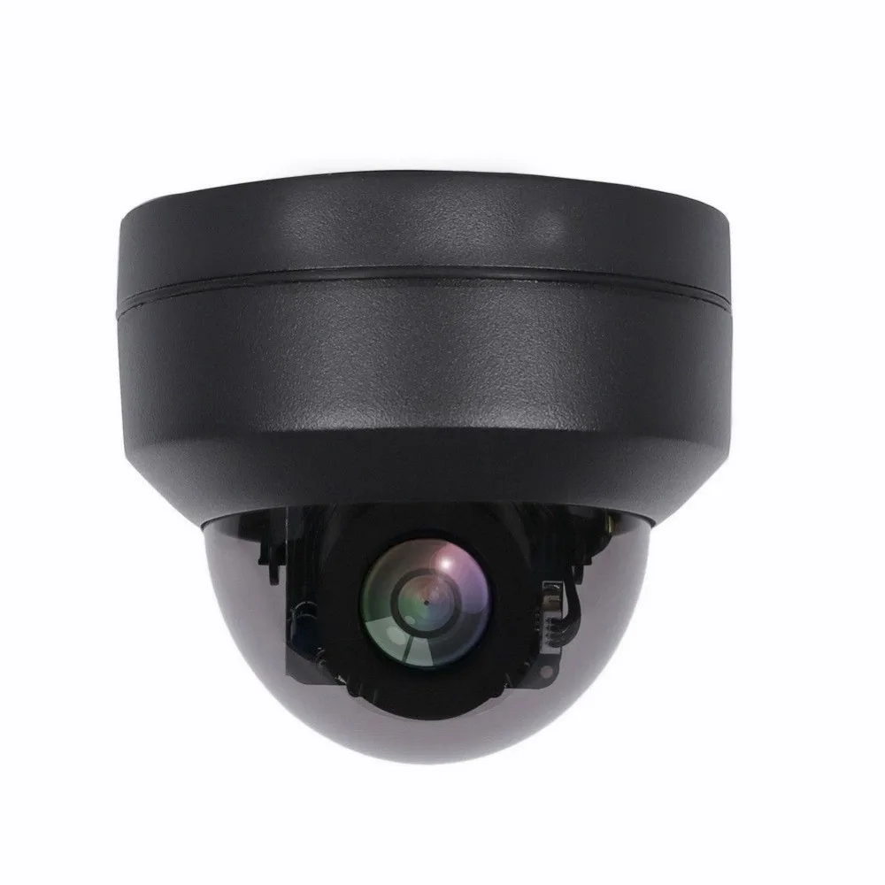 5MP POE IP Dome Camera PTZ ONVIF Pan Tilt 4xZoom Optical Video Surveillance Home Security Camera Waterproof Camhi APP