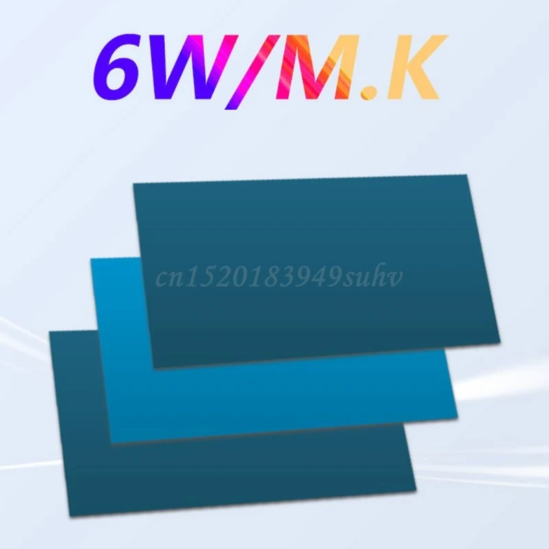 3Pcs 0.3mm/0.5mm/1mm 열 패드 6.0 중량/용적. K 고효율 열 전도성 패드