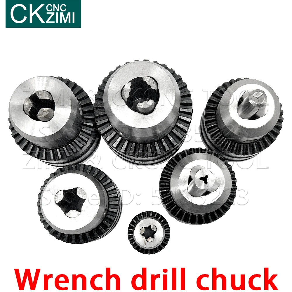 1PCS 0.6-6mm 3-16mm 0.5-13mm 1-13mm 1-16mm 5-20mm 3/8-24 UNF B10 B16 B18 B22 Wrench drill chuck for Clamping Openers Drill Bits