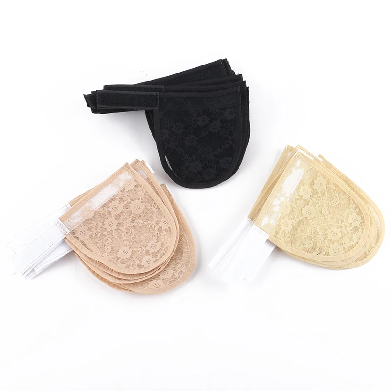 50 pcs Hair Net For Making Ponytail Wig Caps For Making Ponytail Black Color Top Qulity Guleless Hairnet With Adjustable Strap