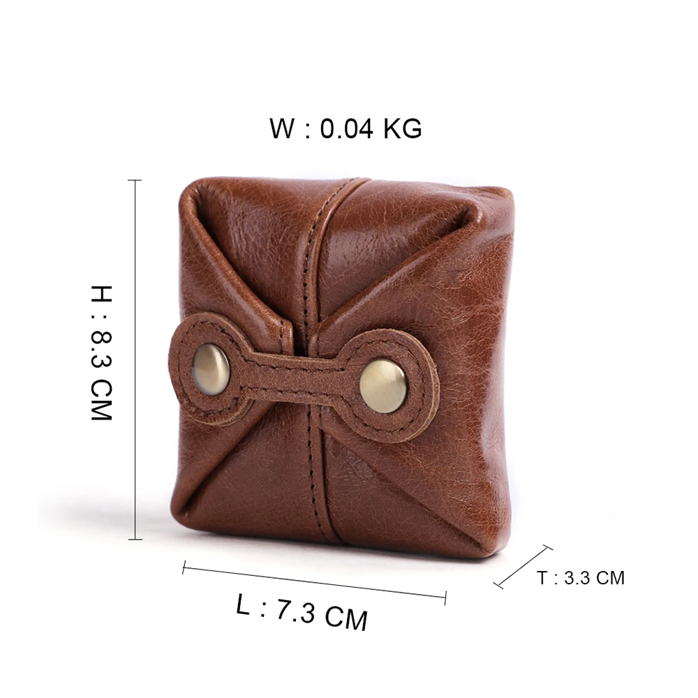 JOYIR Genuine Leather Rfid Wallet Small Coin Pocke Unisex Credit Card Holder Wallet Men Women Card Id Holder Buckle Coin Purse