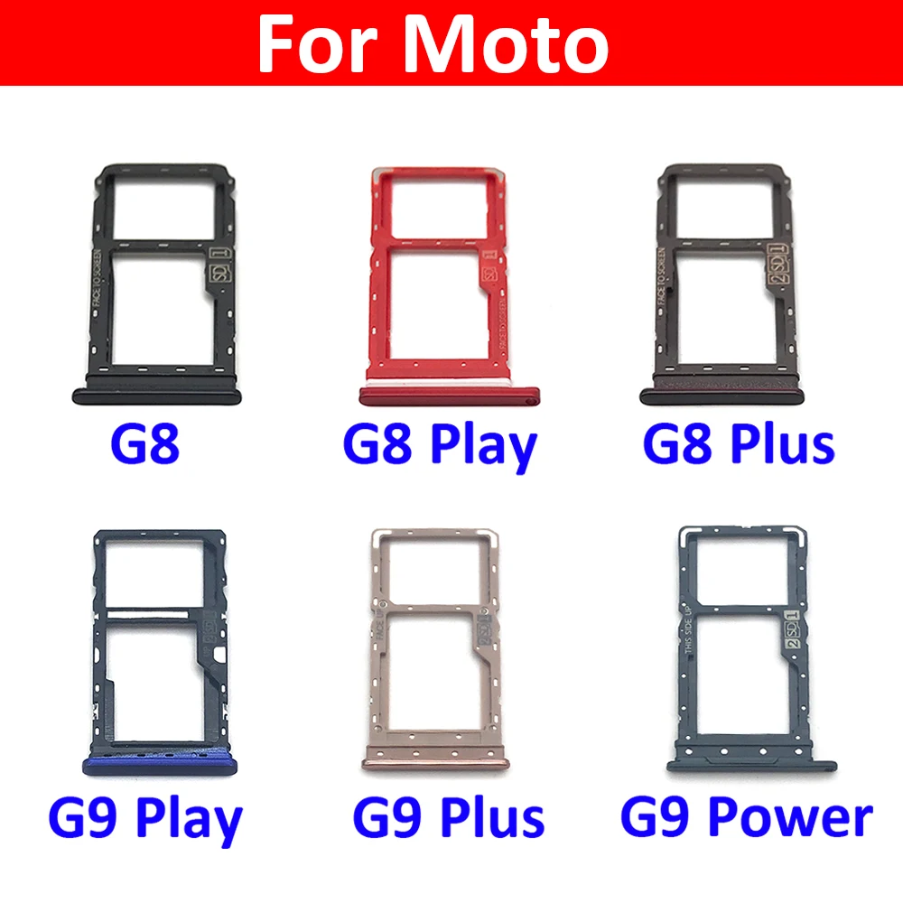 

10Pcs/Lot, Micro Nano SIM Card Holder Tray Slot Holder Adapter Socket For Motorola Moto G8 G9 Plus Play Power