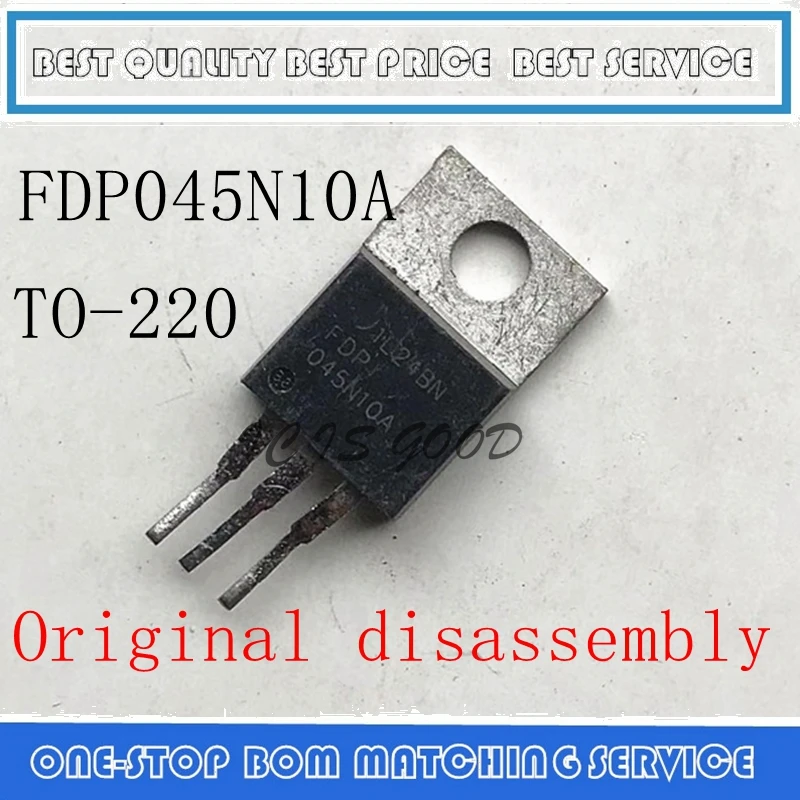 10PCS-100PCS FDP045N10A FDP045N10 045N10A 164A 100V TO-220 Original disassembly