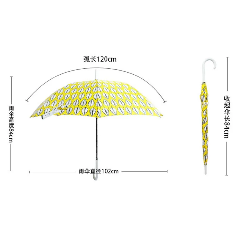 HOT Brand Rain Umbrella Printing Long Handle Umbrella Women's Half Automatic For Wind Heavy Rain Women Sun Umbrella For Travel