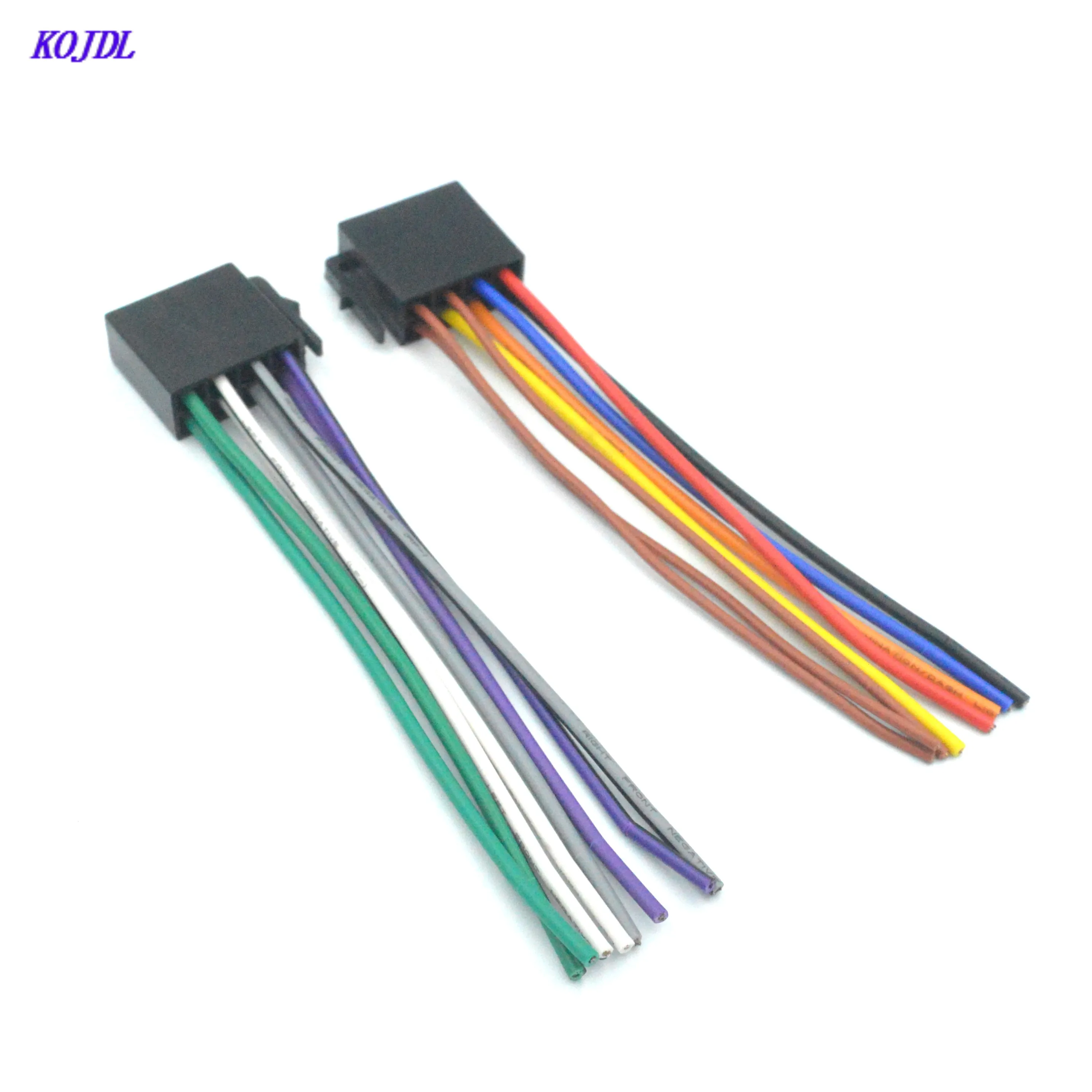 1Pair Auto Universal ISO Wiring Harness Female Car Radio CD Player Adaptor Connector Wire Plug Kit MP5 Player Cable Suit KOJDL