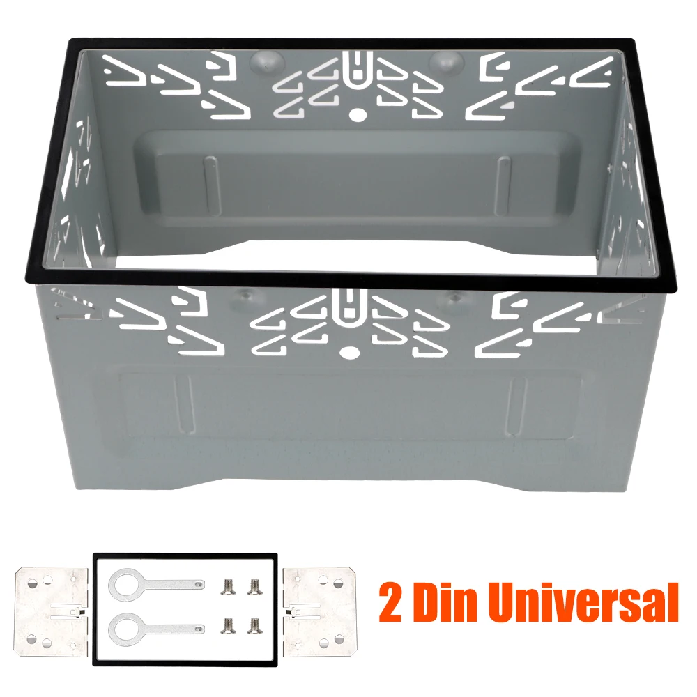 

Universal Auto Panel Audio Dash Mount Kit Box 2Din Fittings Kit Radio Head Unit Installation Frame For 2Din Car DVD Radio Player