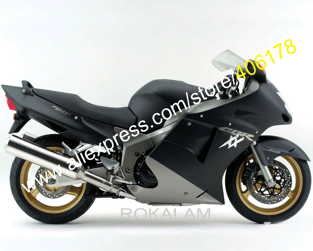 

For Honda CBR1100XX 96-97 Blackbird 1996-2007 CBR1100 XX Matte Black Gray Motorcycle Fairings (Injection Molding)