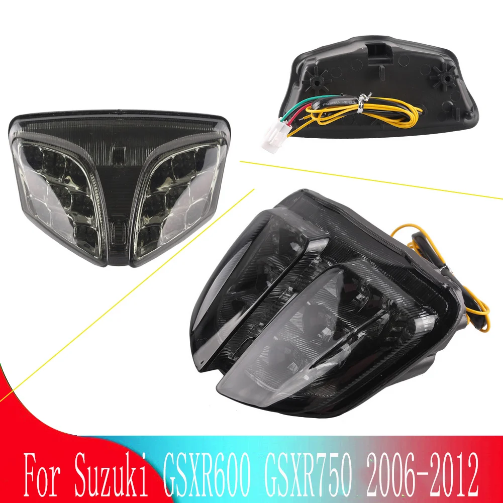 For Suzuki GSXR600/750 2006 2008 2009 2010 11 2012 Motorcycle LED Brake Lights Stop Rear Indicators Tail Light Turn Signal Lamp