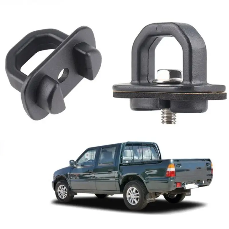 2pcs/set American Pickup Trunk Lock Buckle Tie Down Fixing Pull Ring Truck Bed Side Wall Hook Car Accessories 2pcs/set American