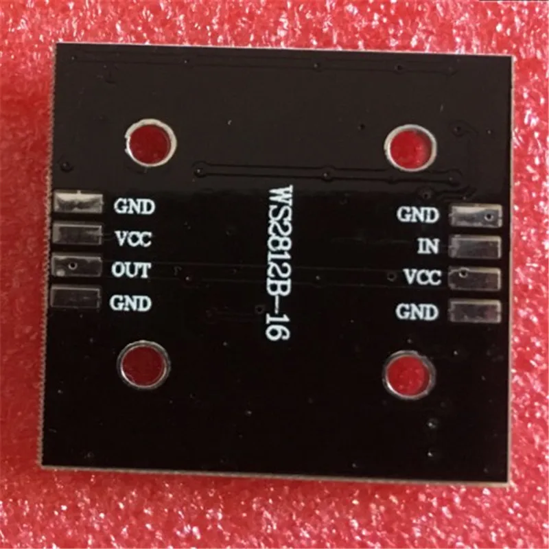 Módulo da lâmpada do motorista 16 da cor completa do diodo emissor de luz do bocado rgb de WS2812B-4 * 4