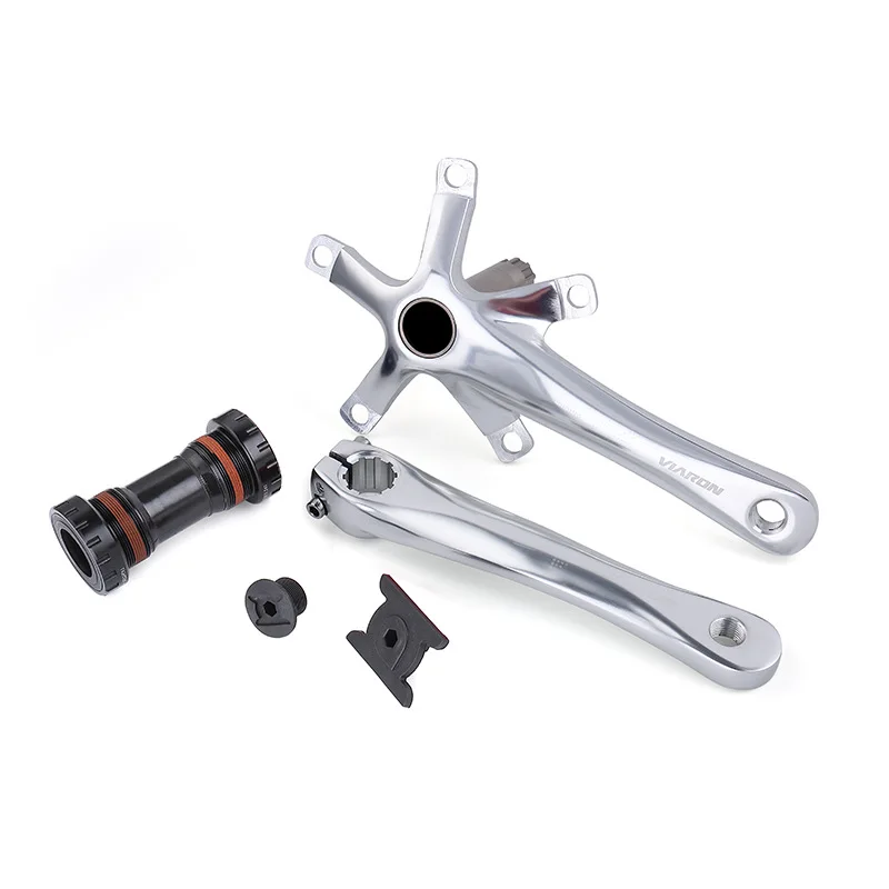 Aluminum Alloy Folding Bike Crank 130bcd Aluminum Alloy Hollow One-piece Crank Light Weight