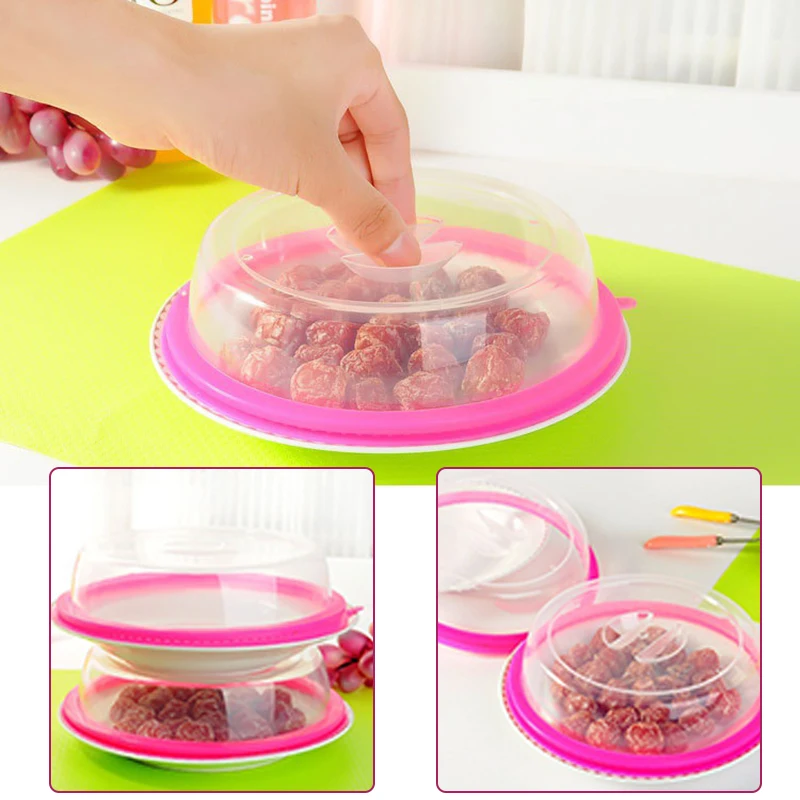 Newly Food Lid Microwave Anti-Splatter Cover Convenient Food Preservation Cover for Fruit Vegetables Food