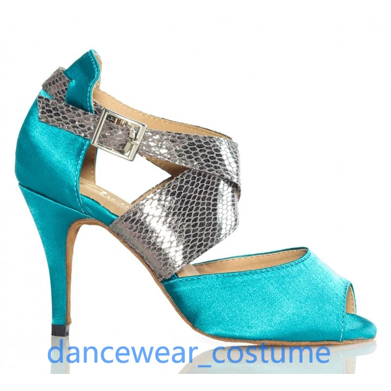 Señora de alta calidad fiesta salón de baile latino Tango Salsa zapatos de baile profesionales mujeres niñas tacones altos sandalias de baile zapatos US5-9