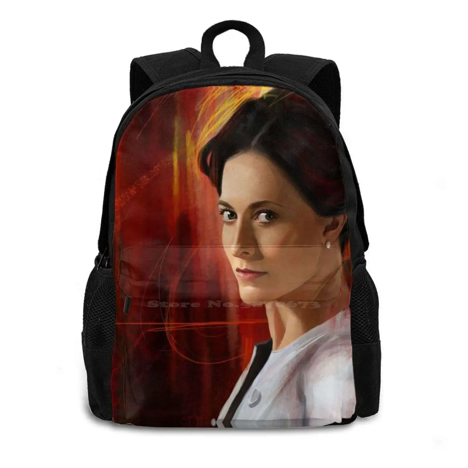 The Woman Fashion Travel Laptop School Backpack Bag The Woman Irene Sherlock Lara Pulver