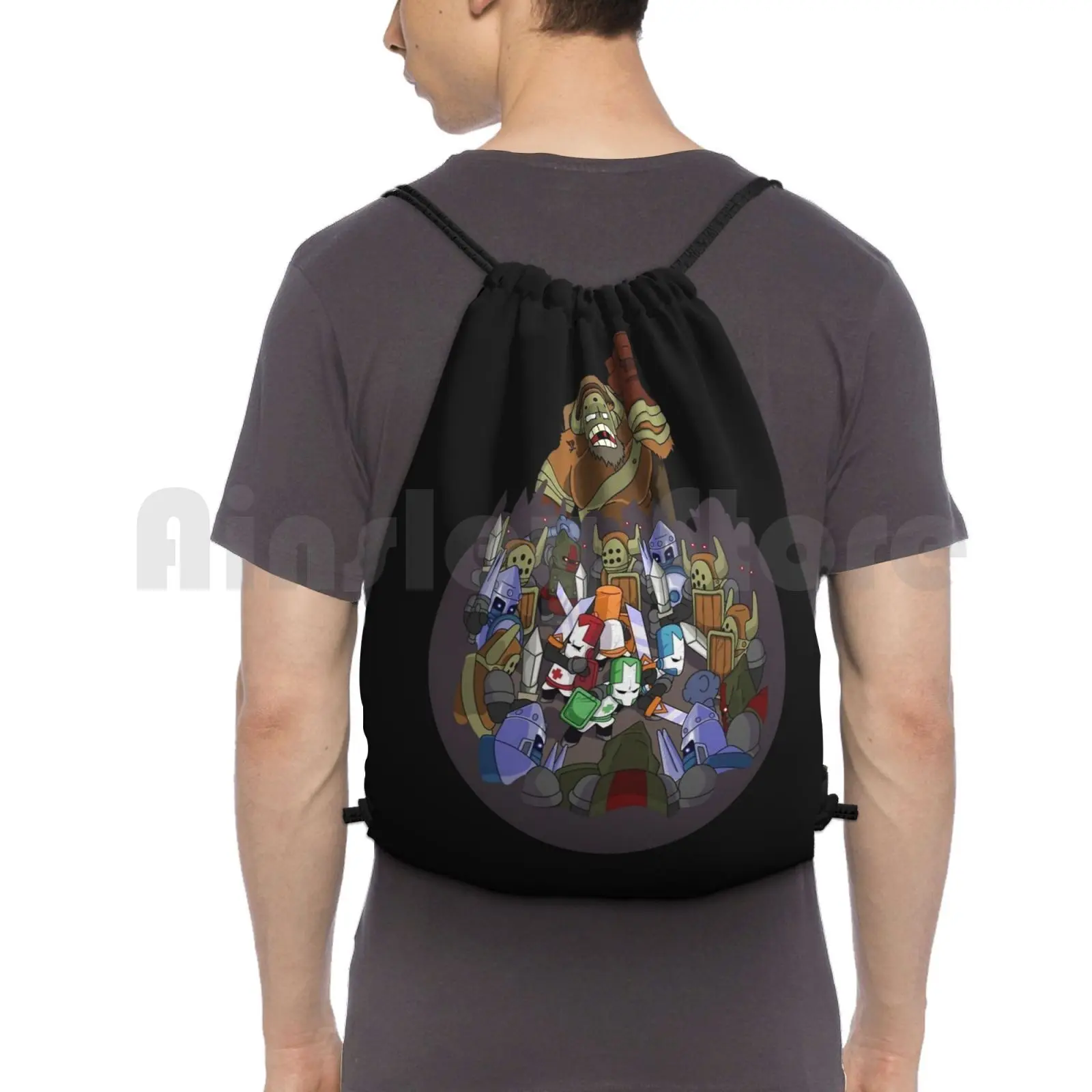 

Castle Crashers 4 Swords Style Backpack Drawstring Bags Gym Bag Waterproof Nextodie Castle Crashers Castle Crashers