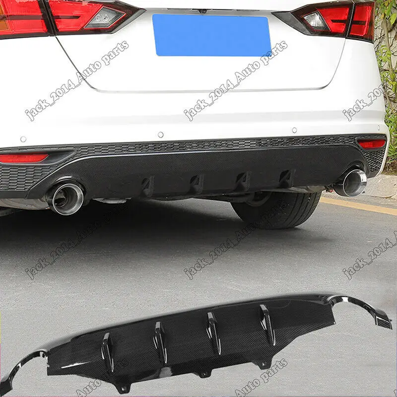 Carbon fiber Rear Bumper Diffuser Lip Guard trim for Nissan Teana Altima 2019