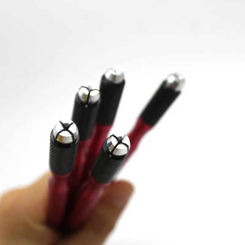 10 pcs Round Flex Needle Lock-Pin Device Manual Permanent Makeup Embroidered Eyebrow Tattoo Pen Tebori Microblading Pen