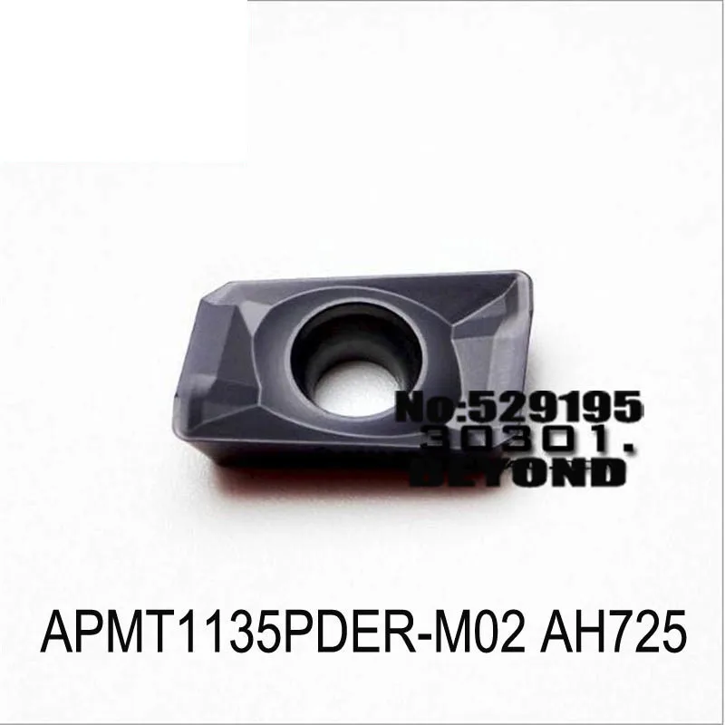 

Original APMT1604 APMT1135 APMT 1604 1135 APMT1135PDER-M02 APMT1604PDER-M02 AH725 Milling Insert Carbide Insert Tools