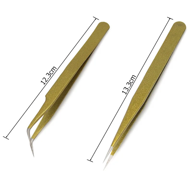 4 قطعة جديد الفولاذ المقاوم للصدأ الصناعية مكافحة ساكنة كاذبة رمش منحني الملقط أدوات ماكياج نوعية ممتازة مجانية