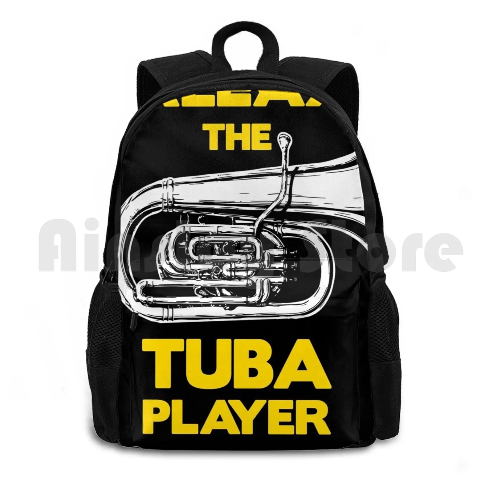 Fun Brass Band Marching Band Design , Relax The Tuba Is Here Outdoor Hiking Backpack Waterproof Camping Travel Tuba Player