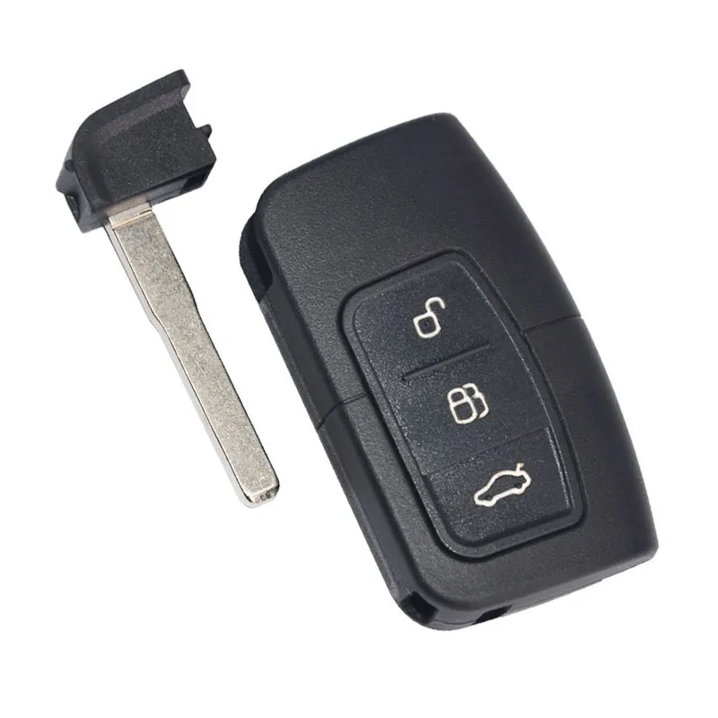 Keyecu New Smart Remote Key Shell Case 3 Buttons for Ford Focus Mondeo Galaxy S-Max C-Max Kuga 2005 2006 2007 2008 2009 2010