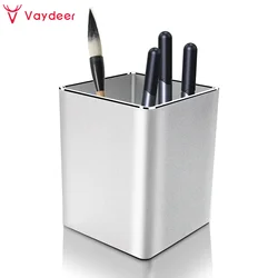 Metal Pencil Pen Holder Desk Aluminum Supplies Organizer and Cup Storage Stationary Sturdy